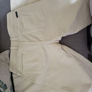 Cream boot corduroy pants 10